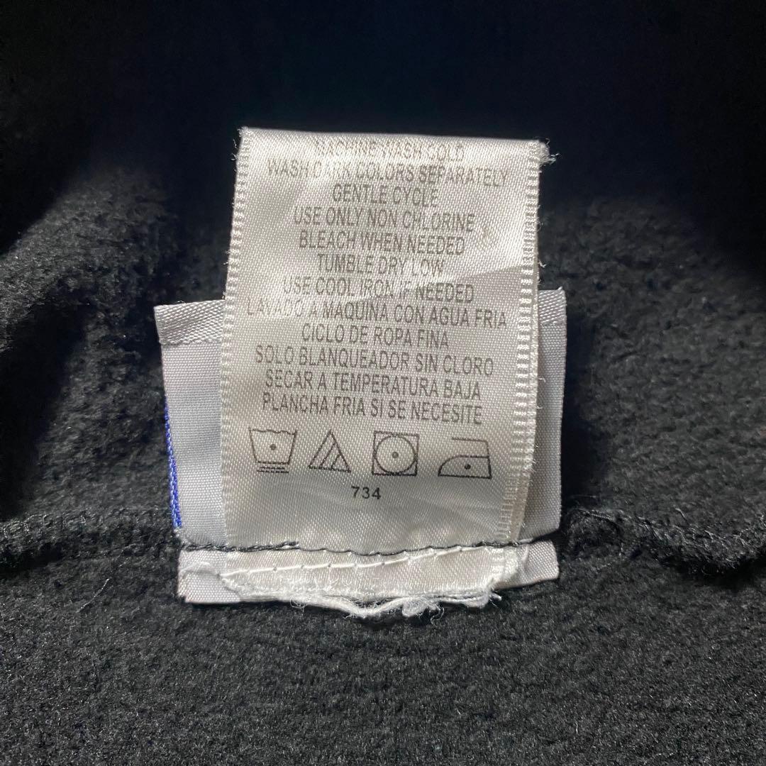 00's Reebok リーボック　刺繍アーチロゴ　黒　スウェット　パーカー