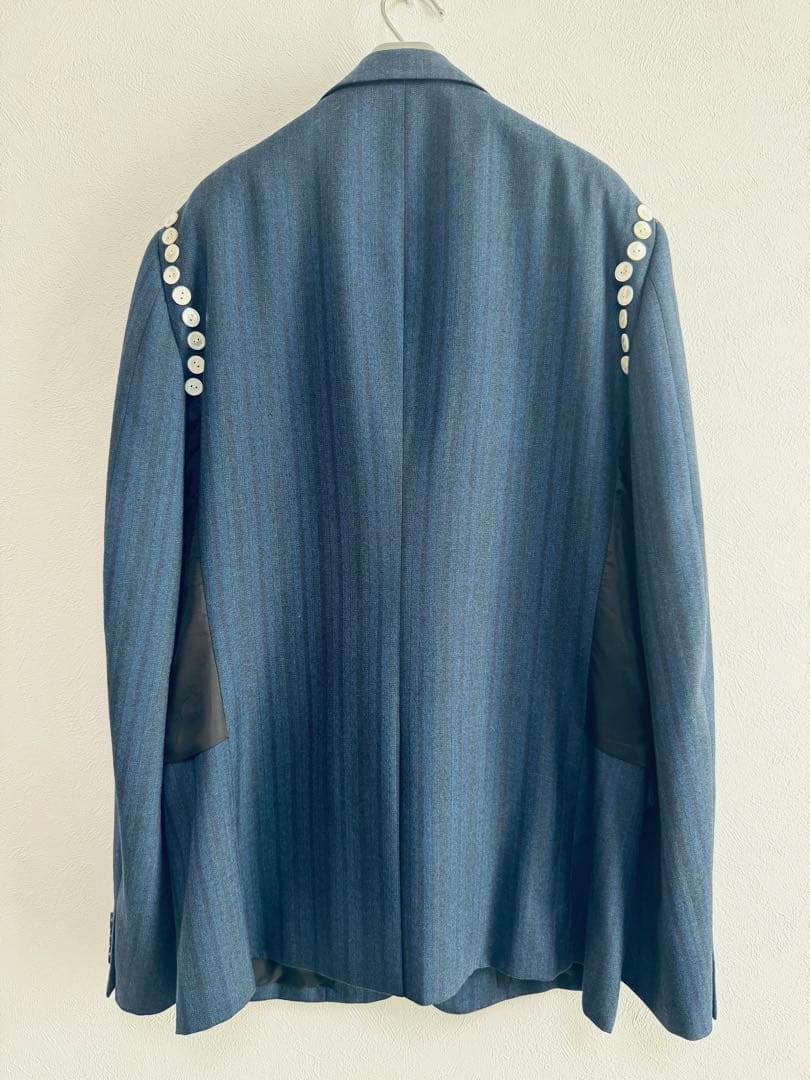 コムデギャルソンオムプリュス セットアップ 24AW ルック28 ネイビー