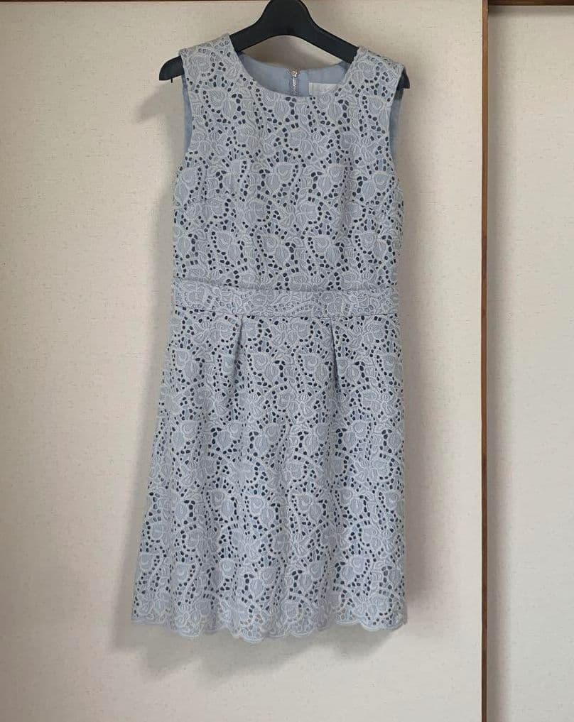 【新品タグ】ジルスチュアート 綿100% コットン 刺繍 ワンピース