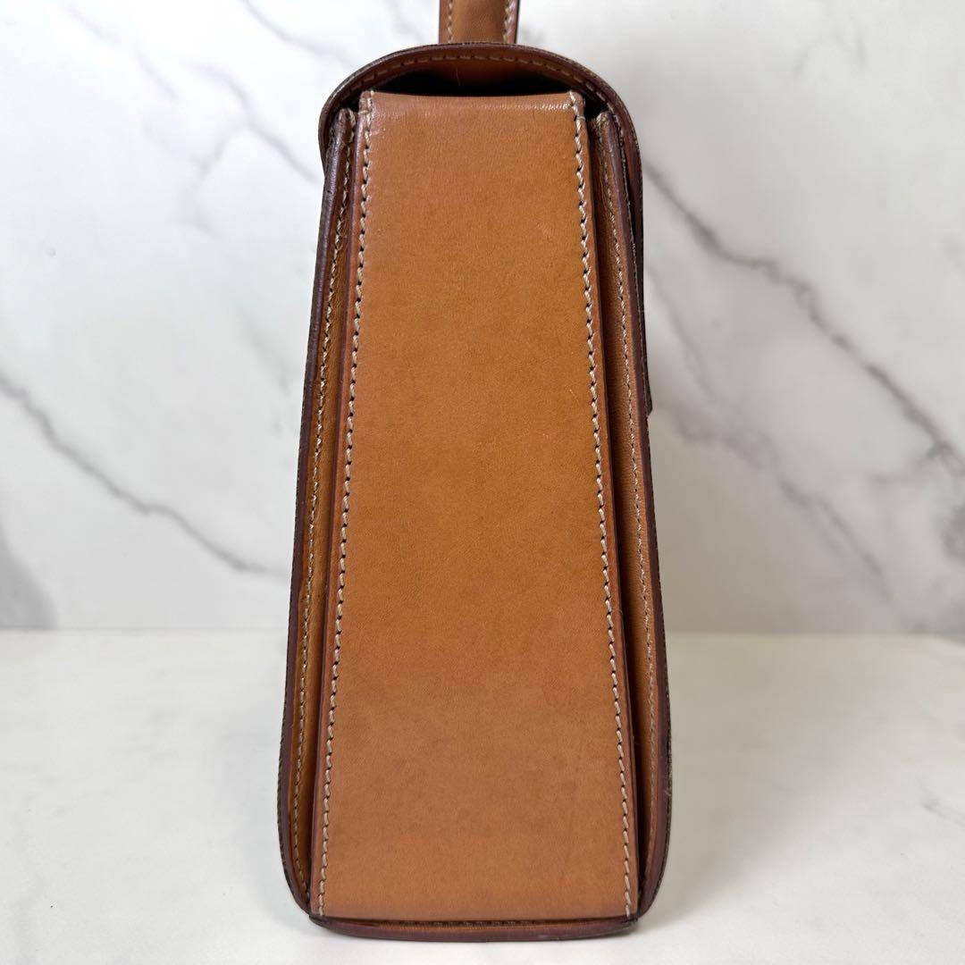 【美品】希少 CELINE マカダム ターンロック ハンドバッグ ゴールド金具