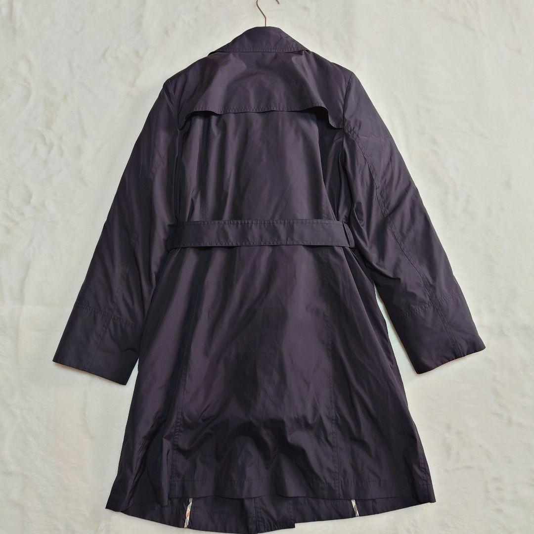 【美品】DAKS キルティングコート トレンチコート XL ブラック ダウン