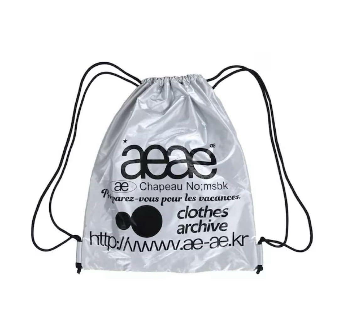 新品未使用未開封 aeae ナップサック ブルー チェック 韓国 新品未使用 aeae ナップサック ブルー チェック 韓国