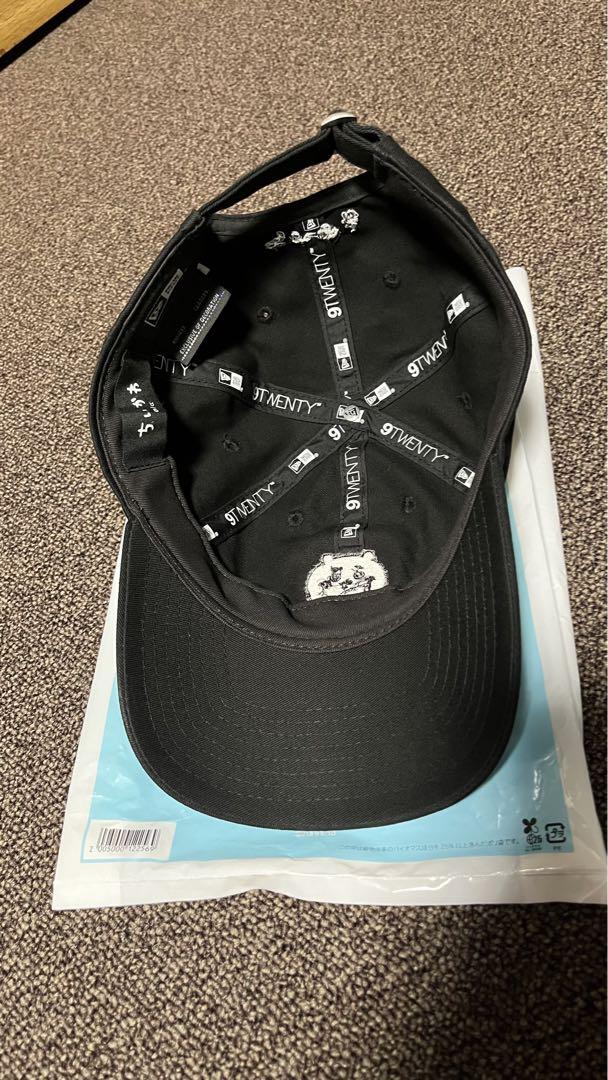 美品 NEW ERA × ちいかわ 黒系 限定コラボ キャップ 帽子