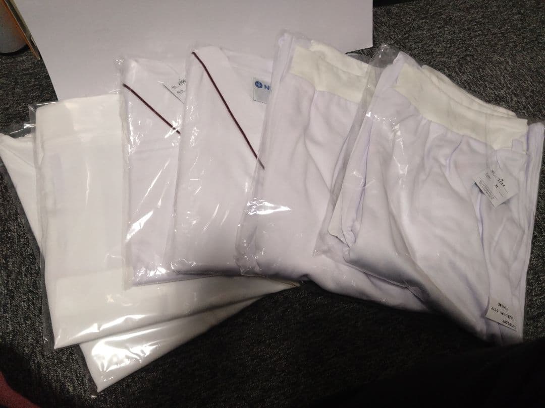 ナースリー 白衣×2 ズボン×2 エプロン×2 3L 各2枚の6枚セットNursery