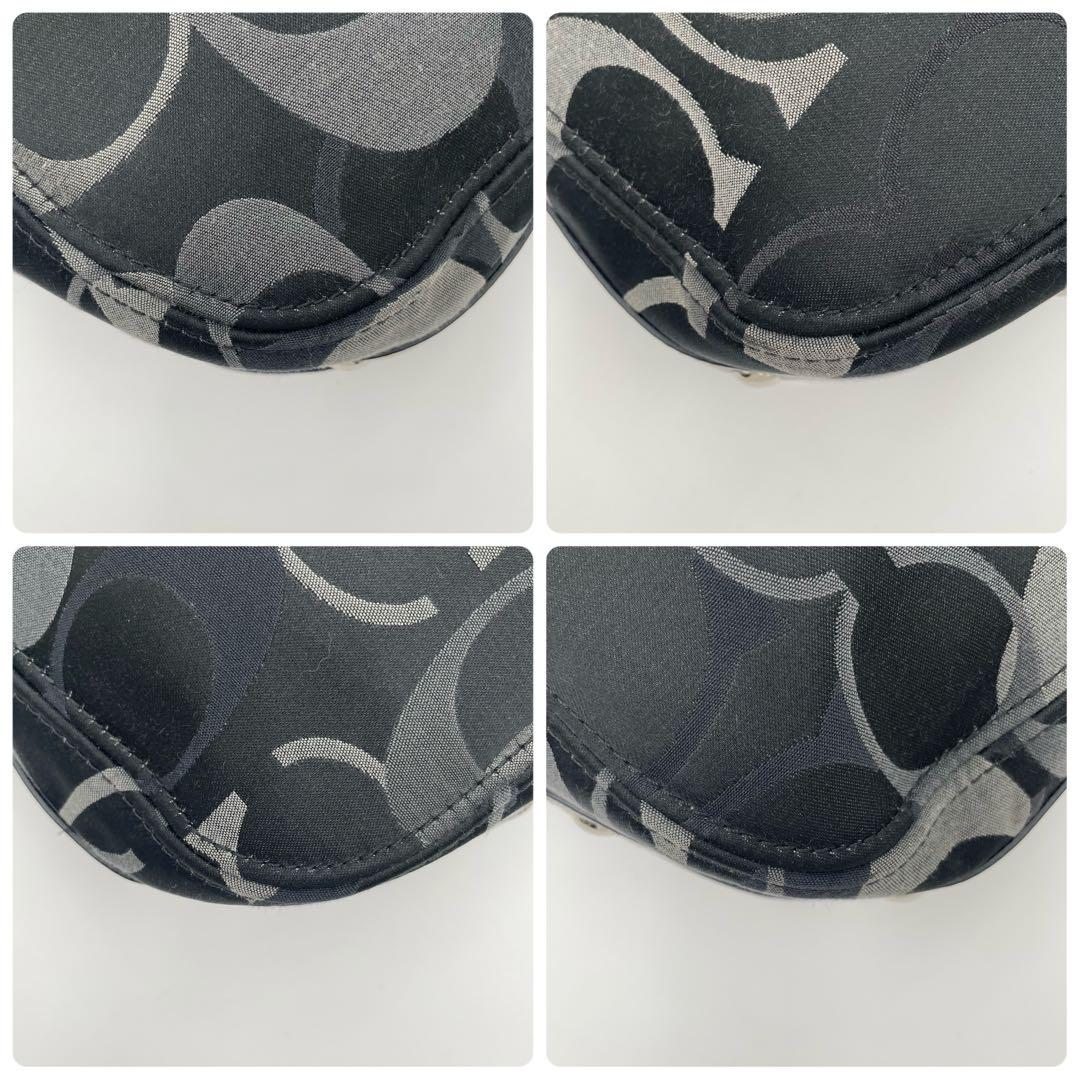 美品✨コーチ 2way ショルダーバッグ キャンバス×レザー 本革