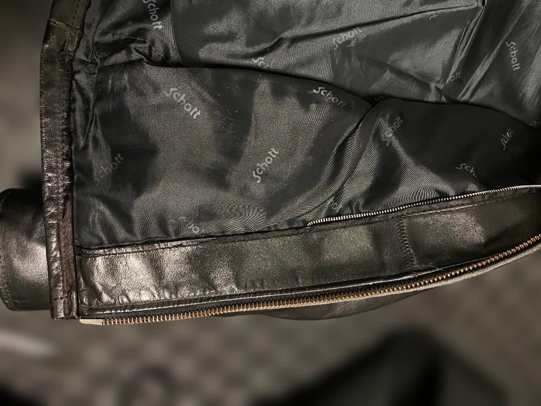 Schott シングルライダース 38 ライナー付 Schott シングルライダース 38 ライナー付