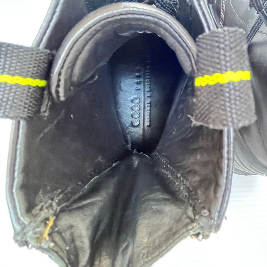 極美品⭐️ ecco エコー レースアップ ブーツ バックジップ 22.5cm 黒
