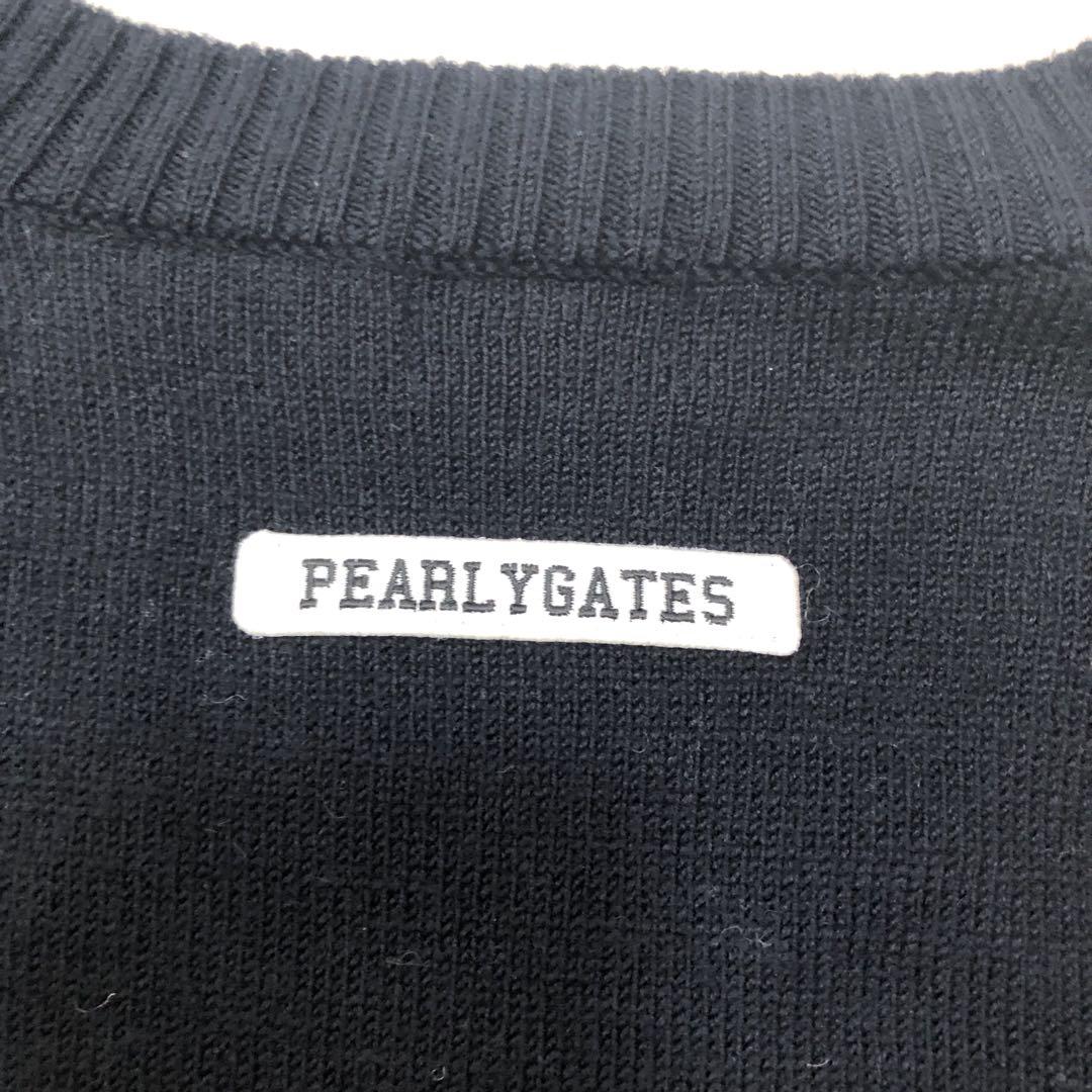 PEARLEY GATESパーリーゲイツ ウール Vネック セーター ワッペン PEARLEY GATESパーリーゲイツ ウール Vネック セーター ワッペン