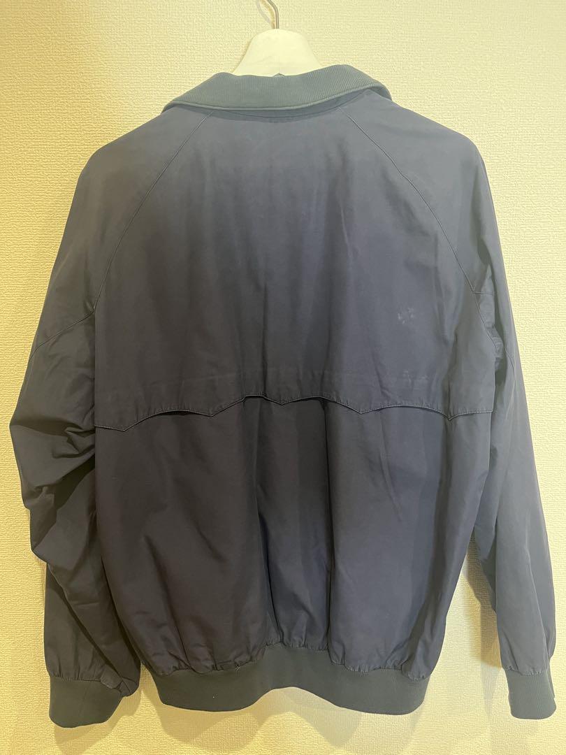 BARACUTA ネイビー チェック柄 ブルゾン