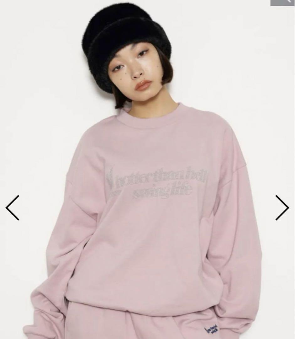 驚きの価格 LAGUAGEMXHTH SWEATセットアップピンク OVER トップス