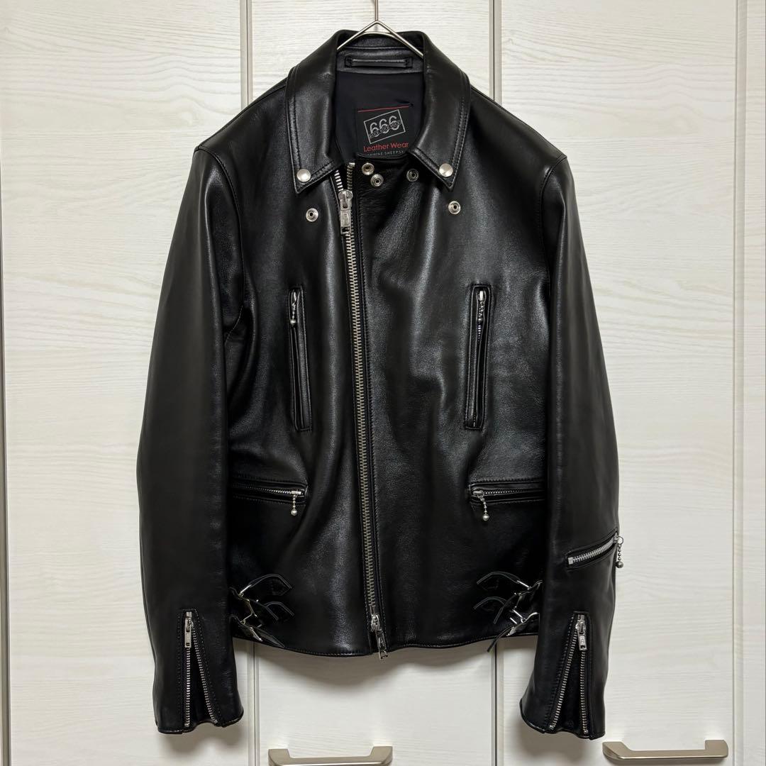 666 トリプルシックス シープスキン ダブルライダース 36