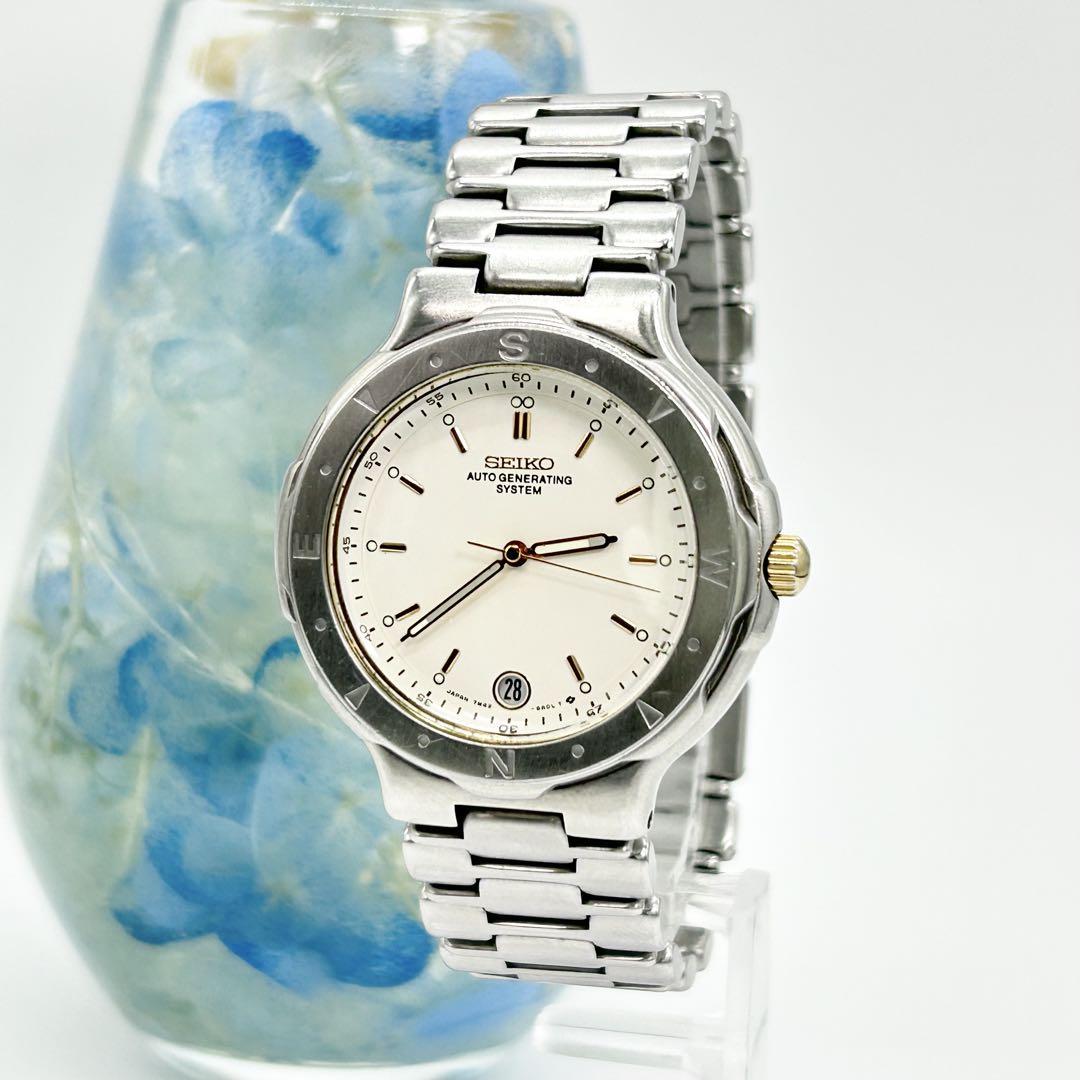SEIKO セイコー AGS 裏スケ 7M42-6A10 AT/自動巻 腕時計