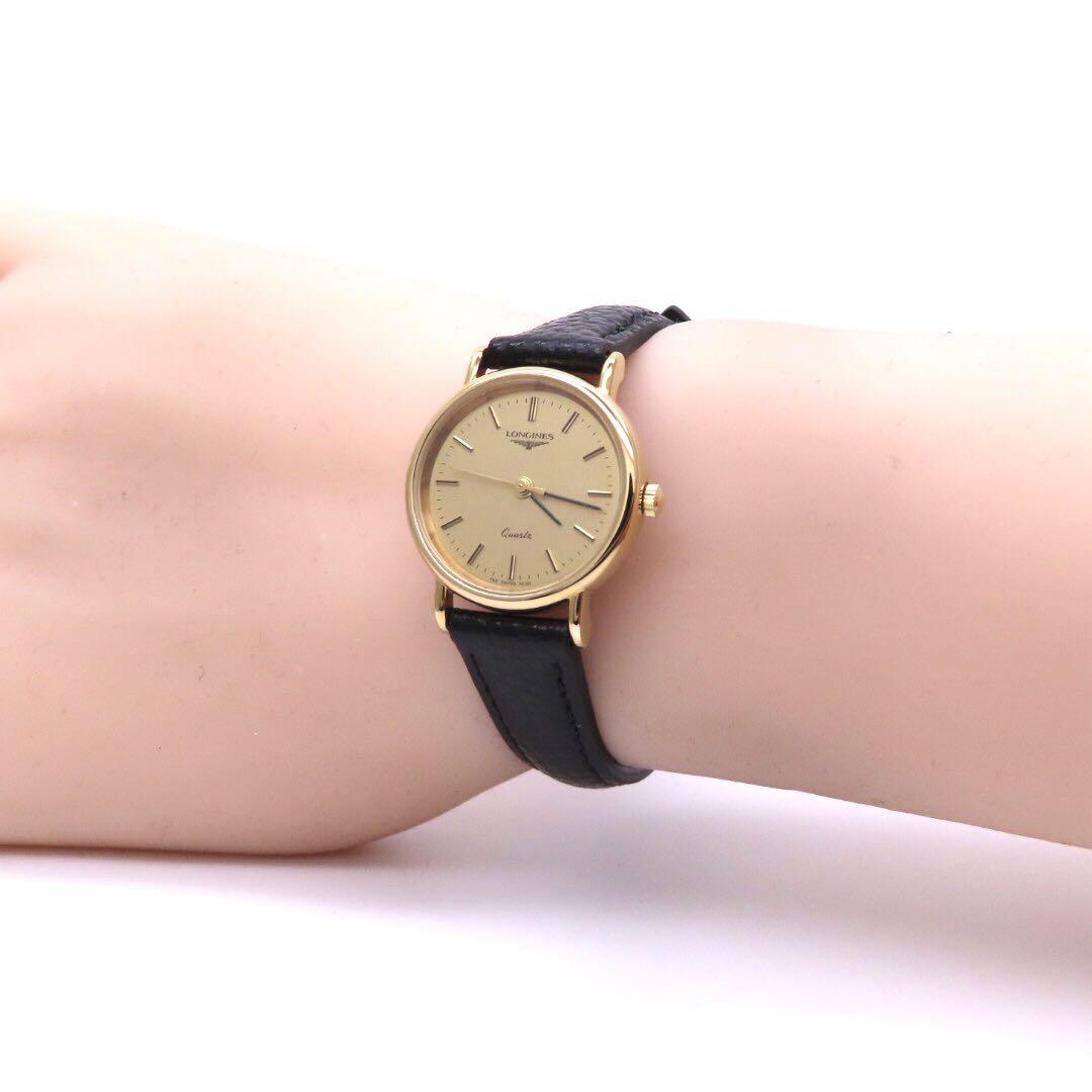 ☆極美品 LONGINES ロンジン 時計 ラウンド ゴールドカラー レディース 画像2