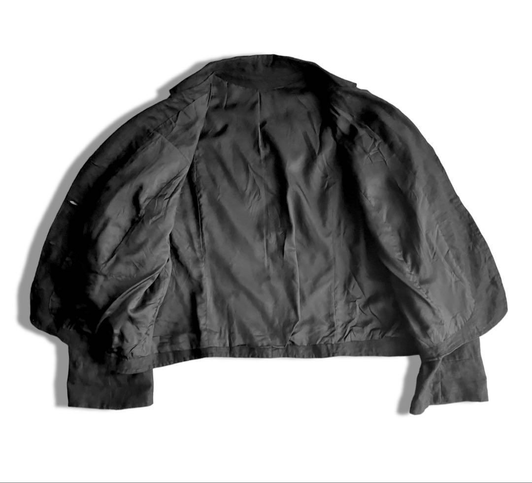 FRANCE 1950s~ ／ Linen Jacket Black