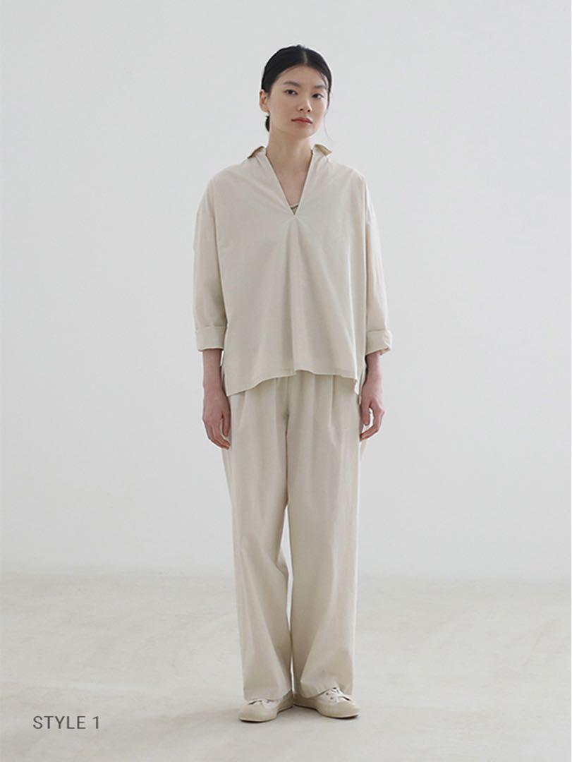 最終値下げ！新品未使用　evam eva コットンパンツ　1サイズ evam eva｜cotton wide pants｜ladies',bottoms