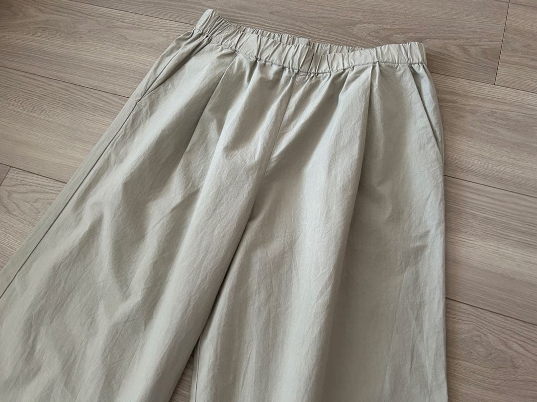 【美品】2024SS evam eva コットン ワイドパンツ サイズ1