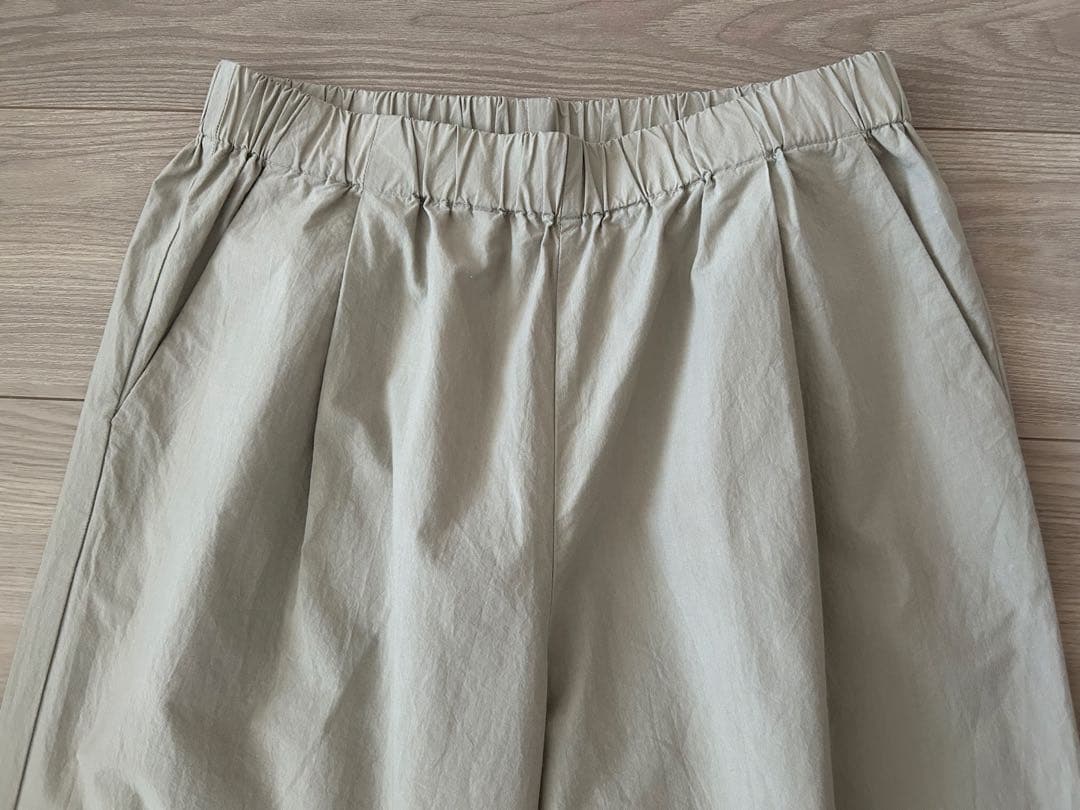 【美品】2024SS evam eva コットン ワイドパンツ サイズ1