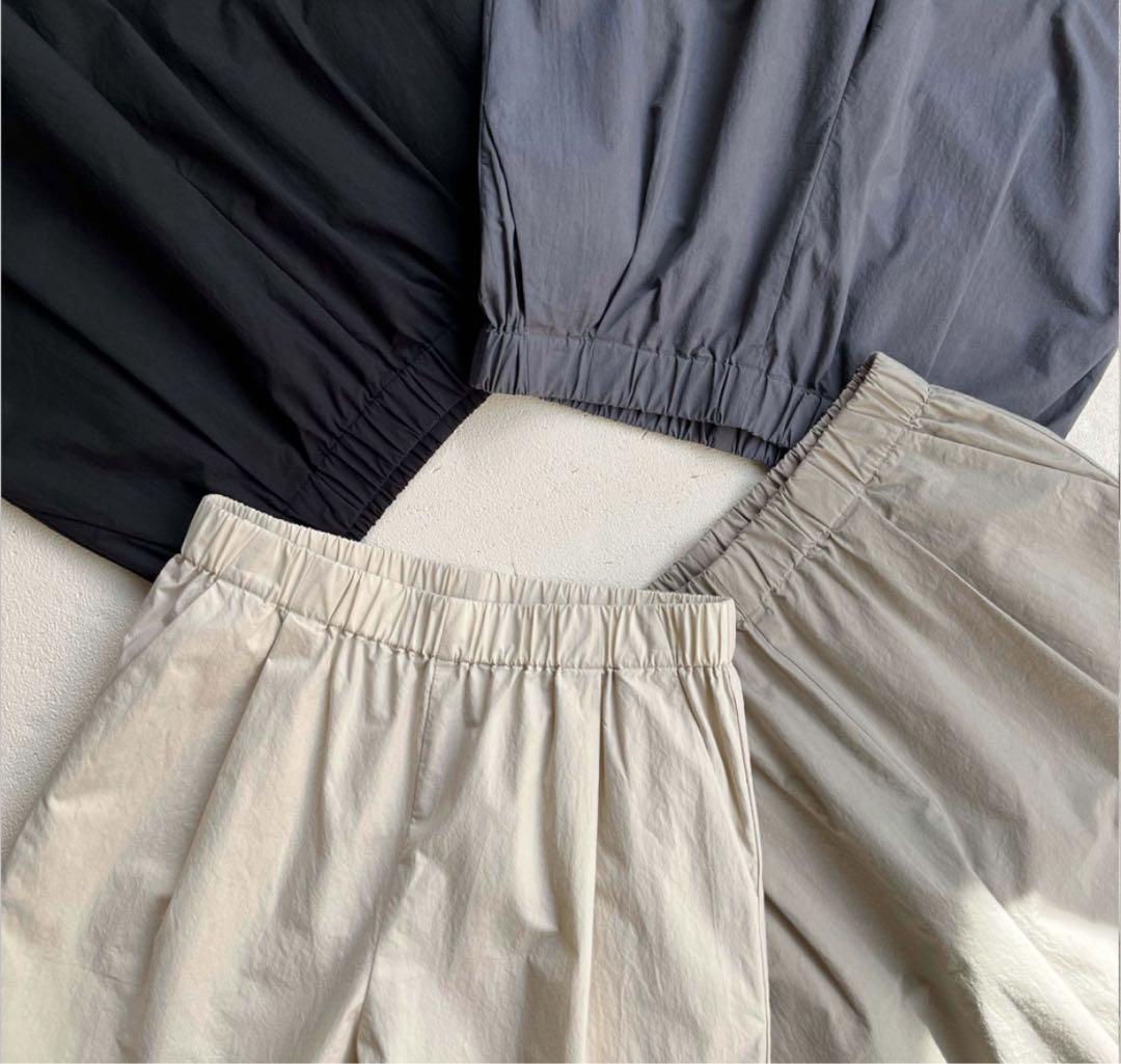 【美品】2024SS evam eva コットン ワイドパンツ サイズ1