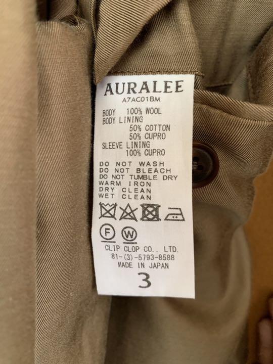 AURALEE Pコート キャメル 3 正規品 nkEF2-m63742977412 オーラリー ビーバー メルトン 新品豊富な