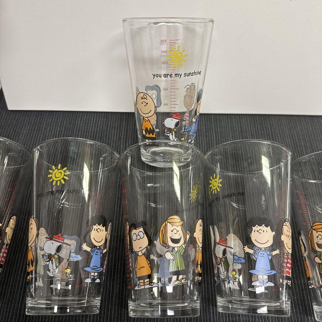 スヌーピー  耐熱グラス　6個セット