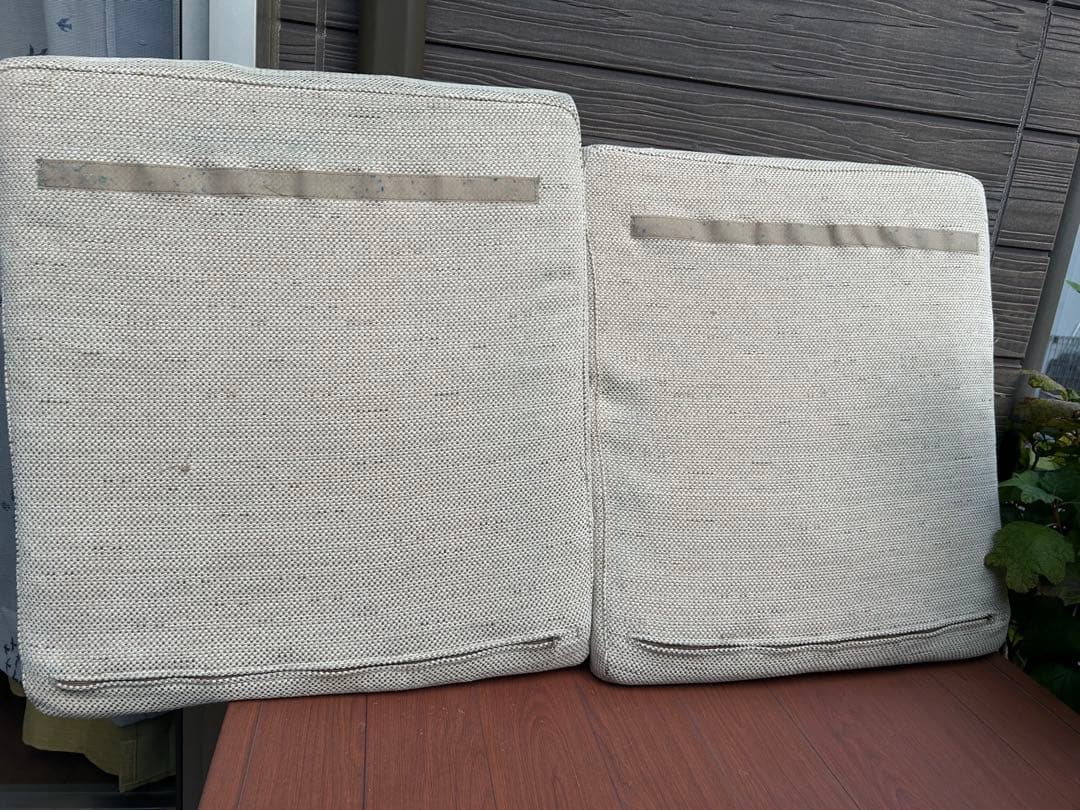 リビングでもダイニングでもつかえるソファチェア用クッションとカバーセット無印