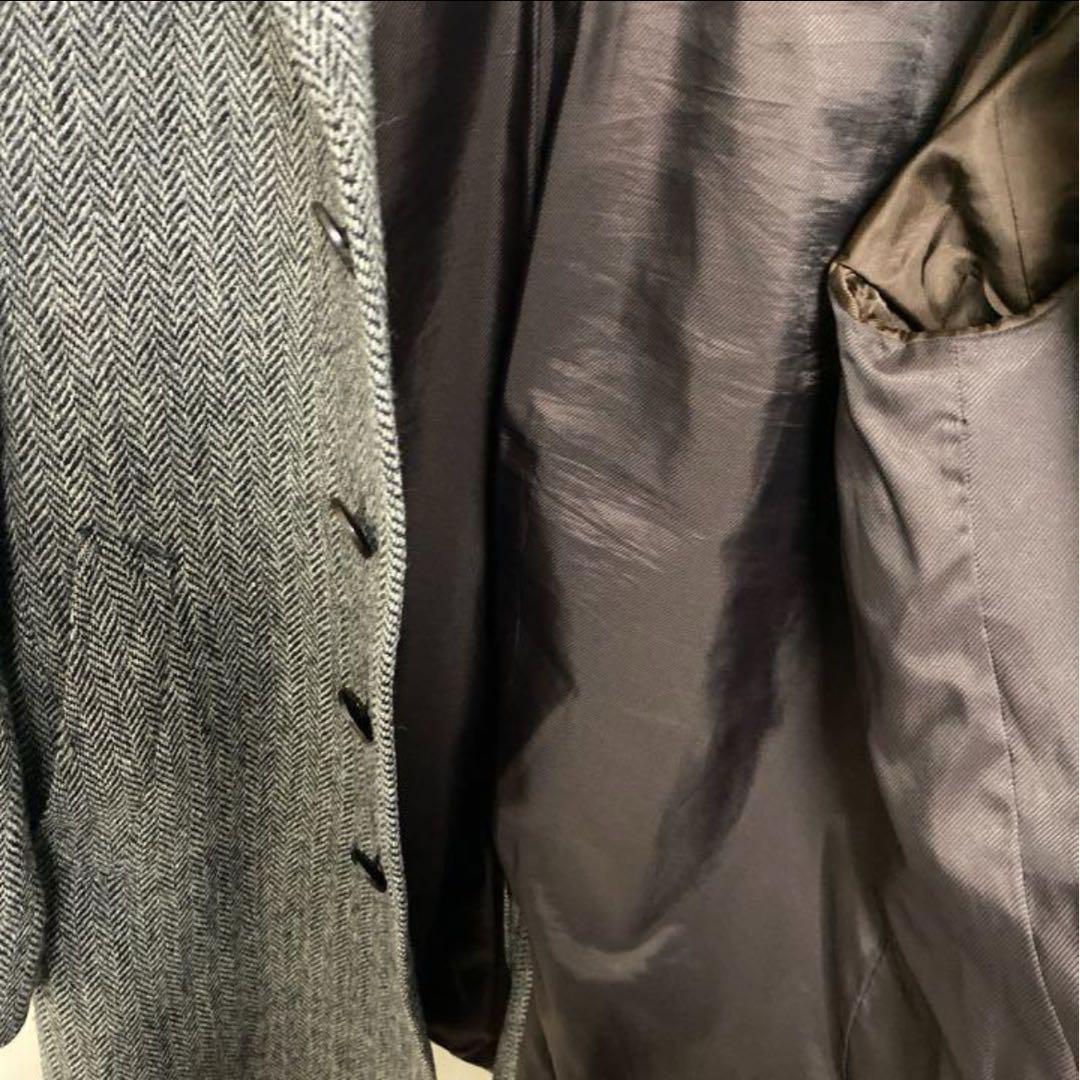 Harris Tweed ヘリンボーン チェスターコートLサイズ