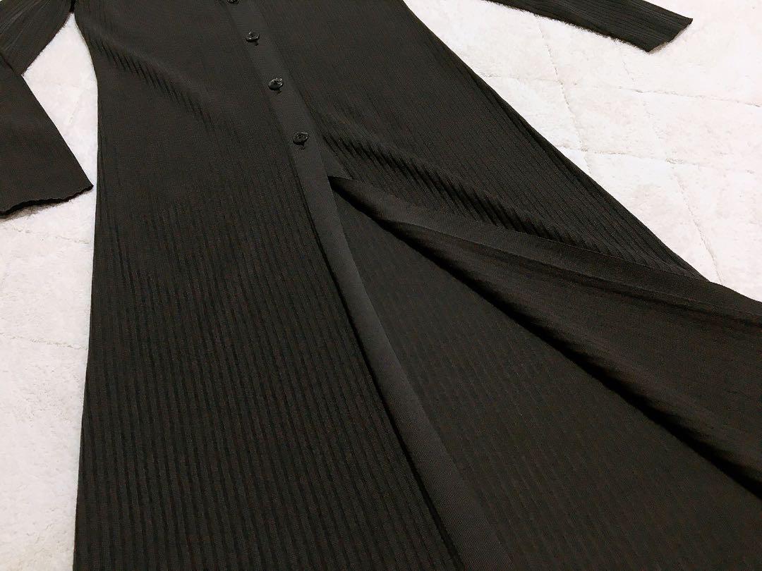 超美品】ギャバジンK.T カーディガン ロング丈 薄手ニット M