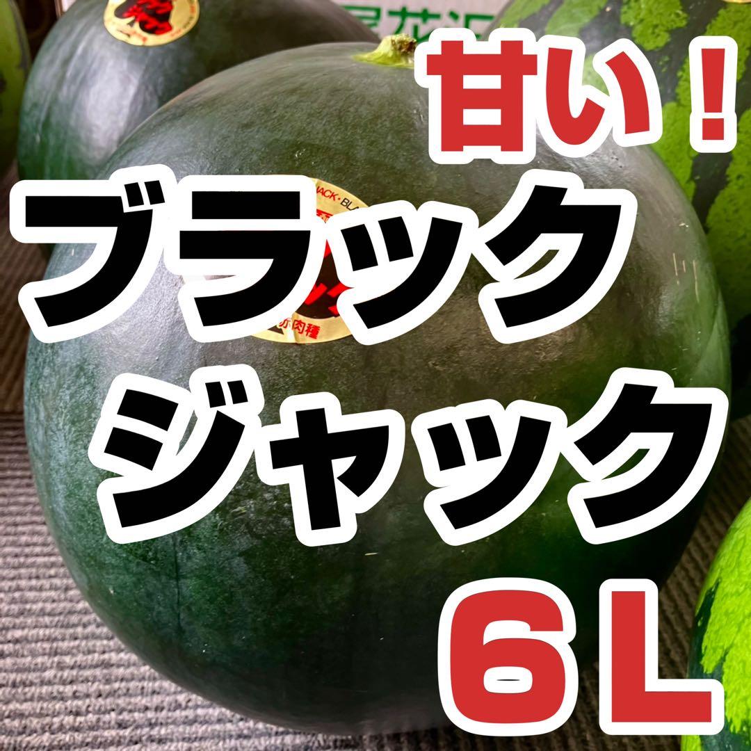 尾花沢すいか 甘い ！ブラックジャック 訳あり 6L玉