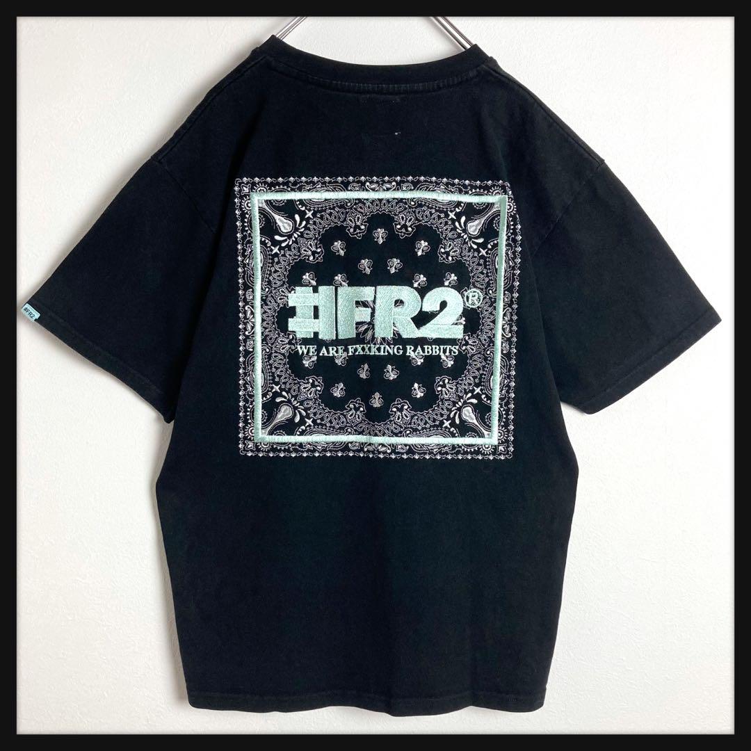 沖縄限定】FR2月桃 ペイズリー 刺繍ロゴ Tシャツ 即完売デザイン