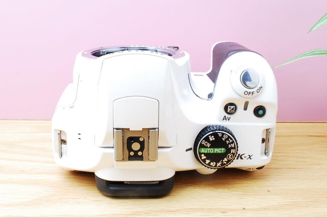 オシャレなホワイト✨PENTAX K-x ペンタックス デジタル一眼レフ 白