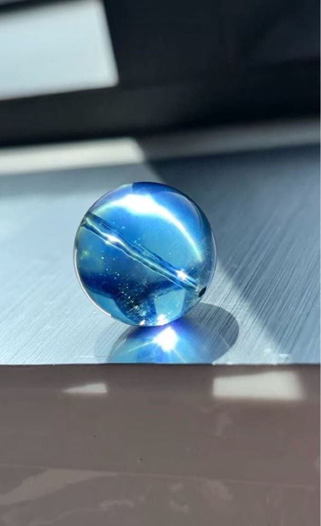 ⭐︎【天然】アクアマリン 丸玉 18.5mm 8.9g