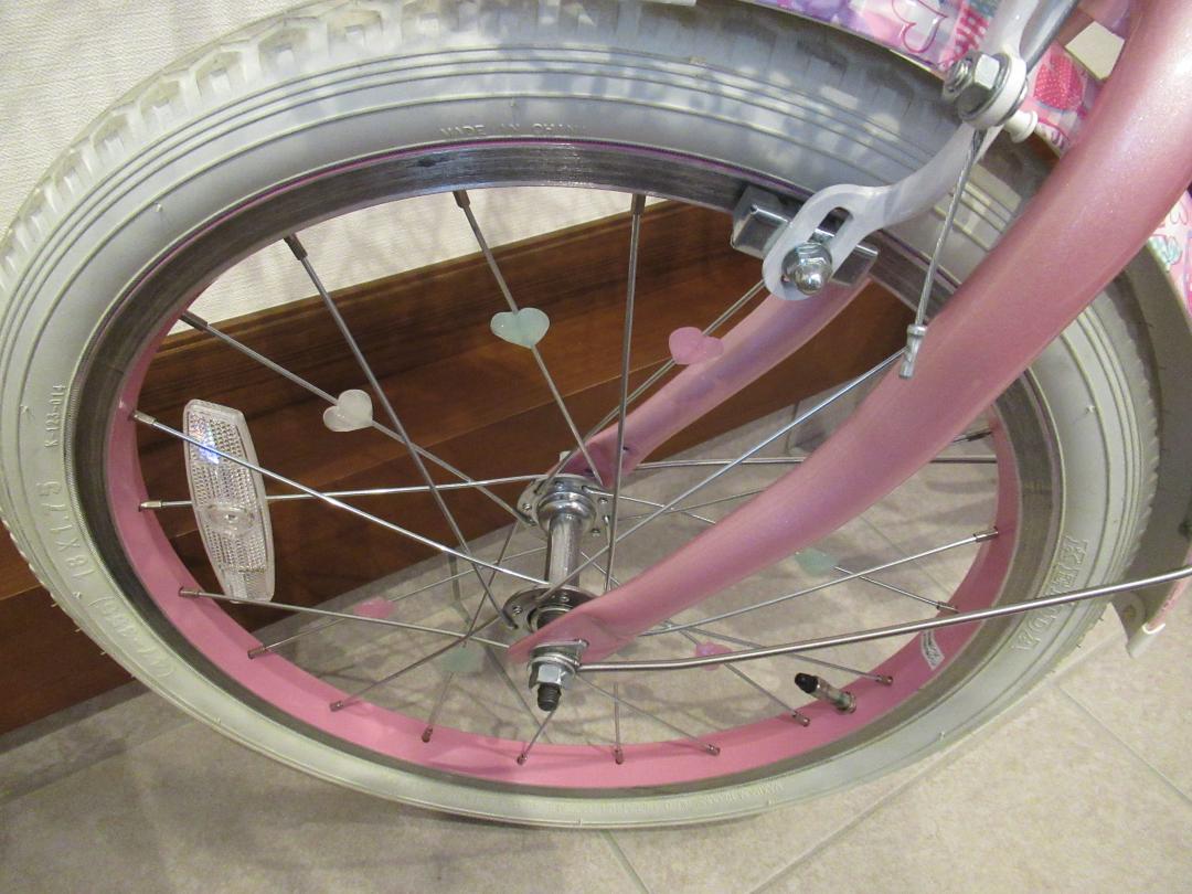 ASAHI メゾピアノ　自転車　18インチ　女の子　補助輪 　ピンク