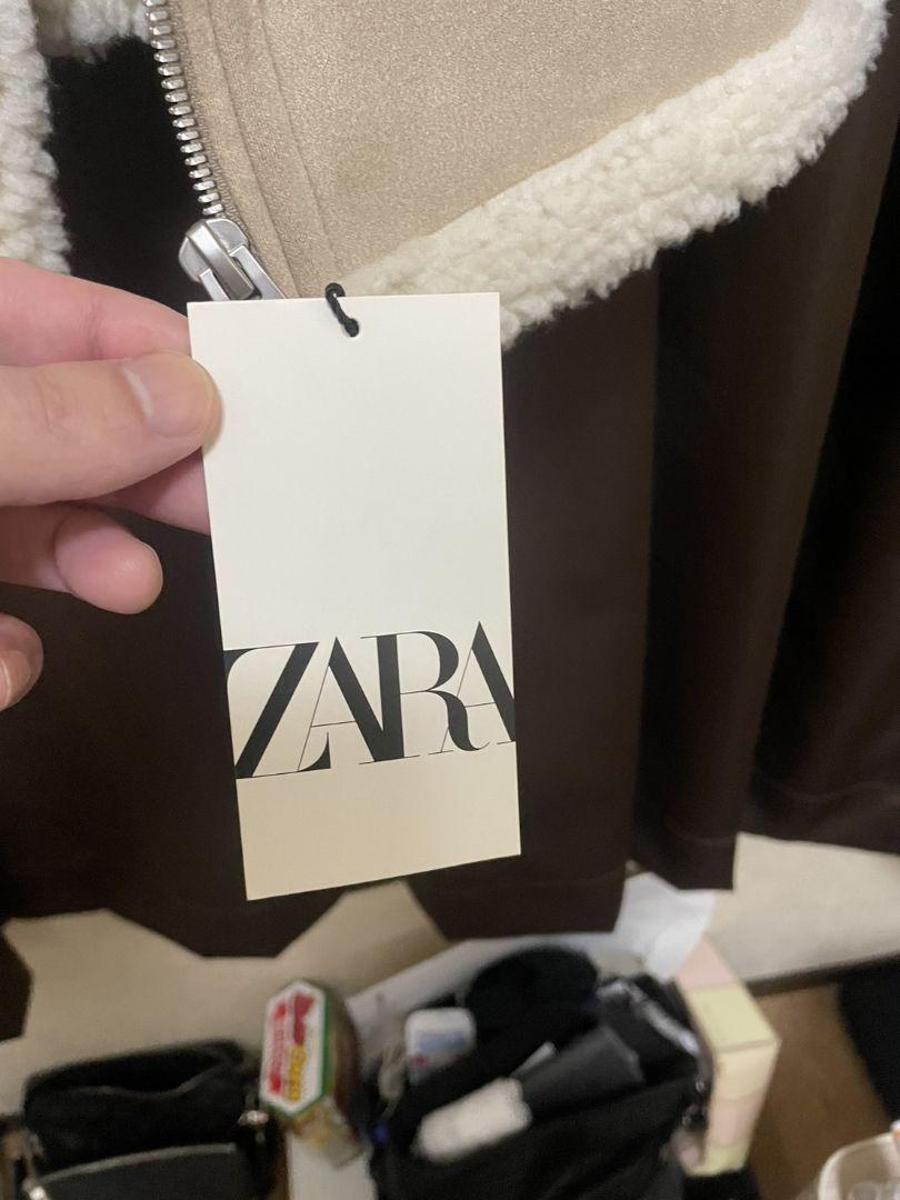 ZARA  ダブルフェイスボアジャケット