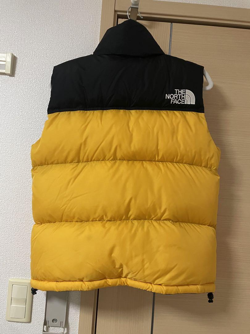 THE NORTH FACE ダウンベスト イエロー/ブラック　kit78