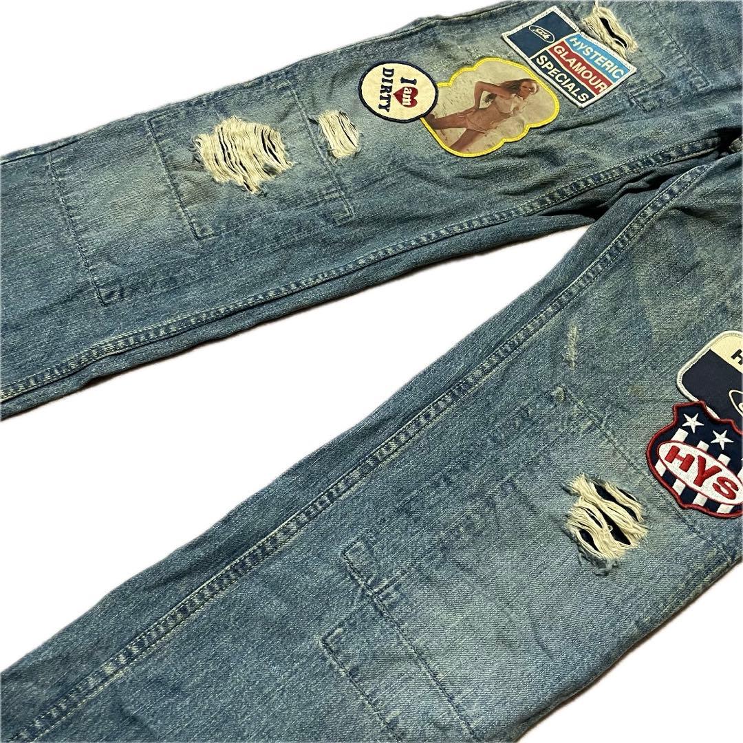 ヒステリックグラマー ◇希少◇ MC5 コラボ ダメージ加工 デニムパンツ