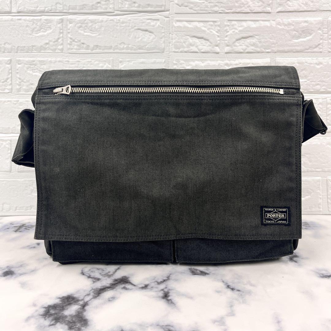 ✨美品✨PORTER スモーキー メッセンジャーバッグ A4可 斜め掛け ポーター スモーキー ショルダー メッセンジャー 斜め掛け A4