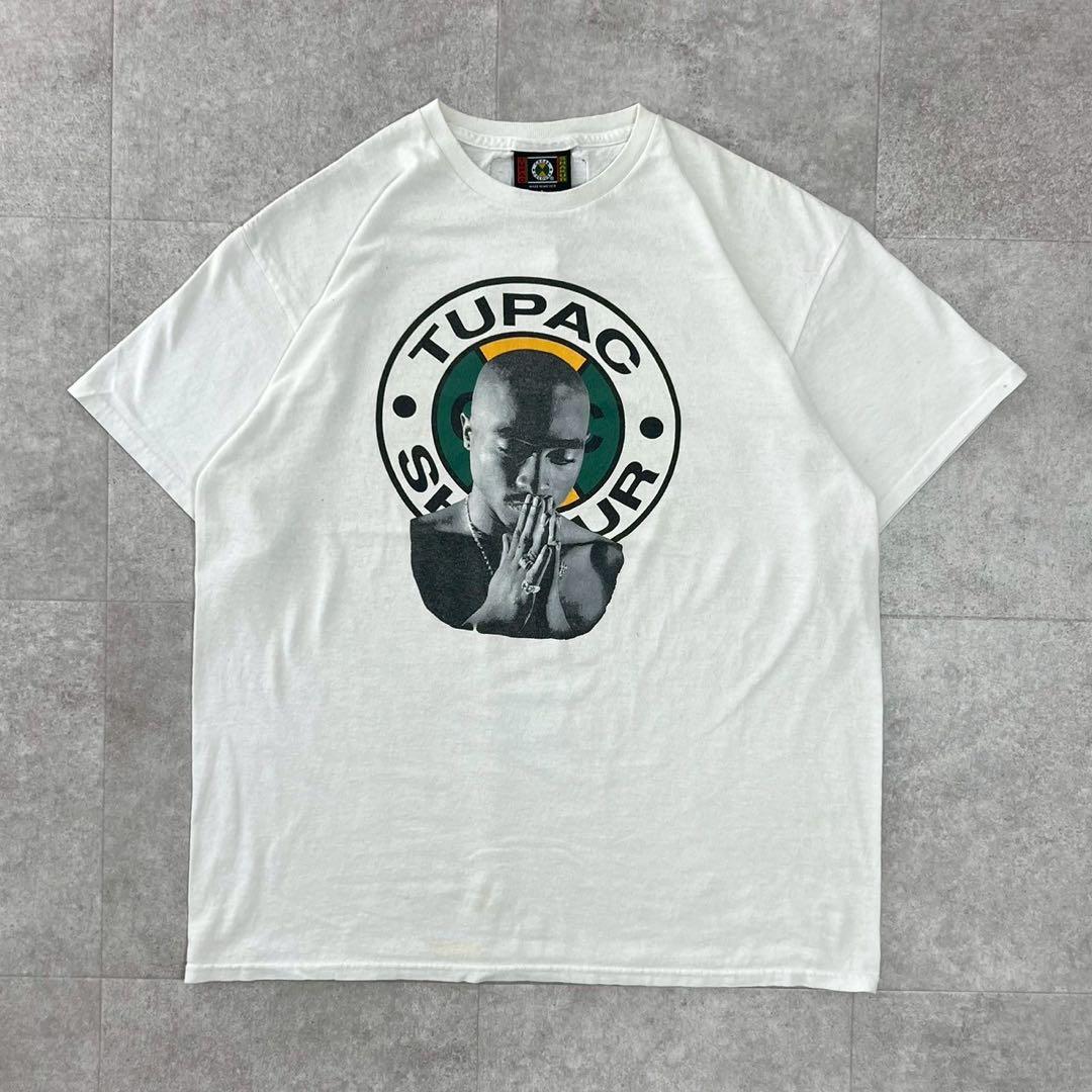 レア　クロスカラーズ　ツーパック　2pac tシャツ ラップT 90s 白　L