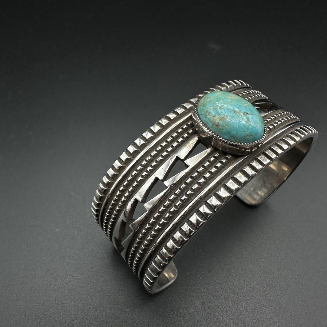 【美品】Navajo Harrison Jim インゴットシルバー バングル