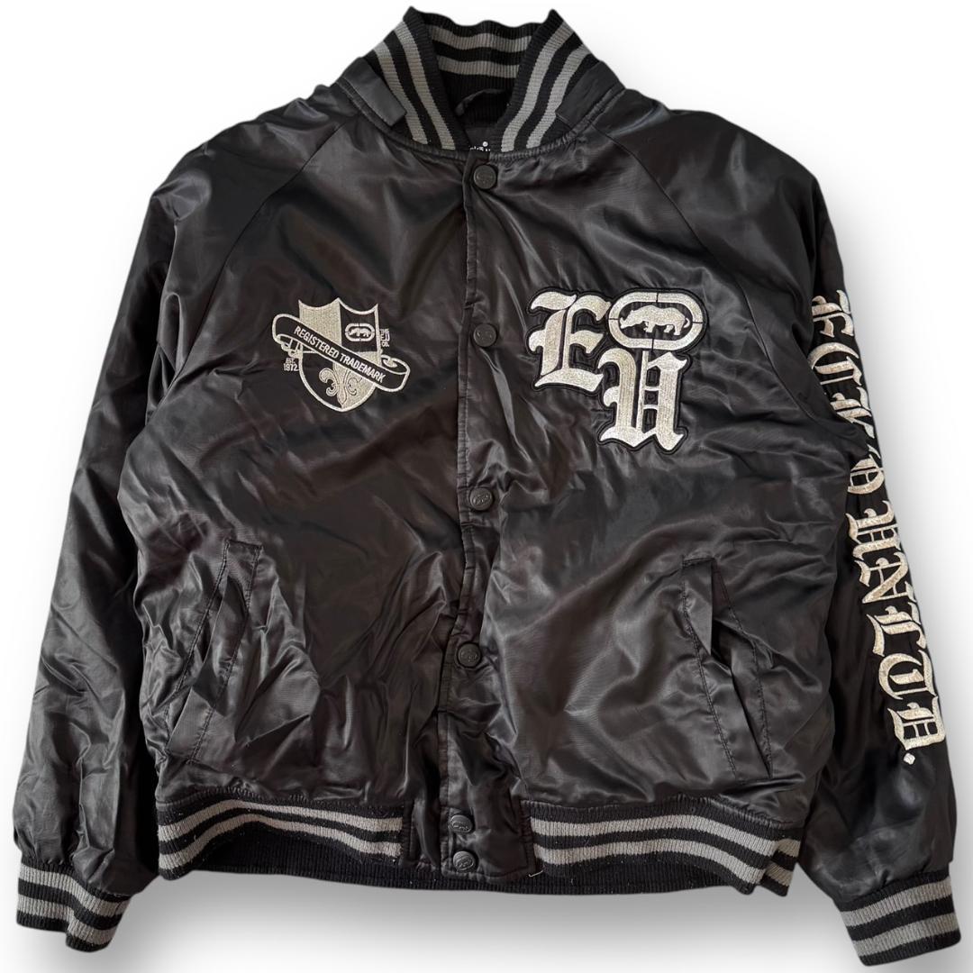 ecko unltd ナイロンスタジャン オールドイングリッシュ B系 y2k