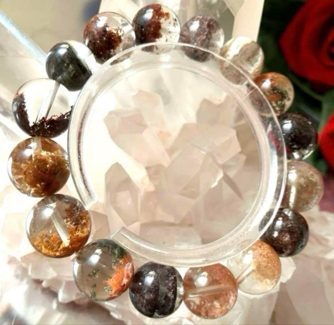 龍の棲む財運を象徴する 究極守護石 龍神龍宮庭園水晶 約12.9±0.9ミリ 龍の棲む財運を象徴する 究極守護石 龍神龍宮庭園水晶 約12.9±0.9ミリ