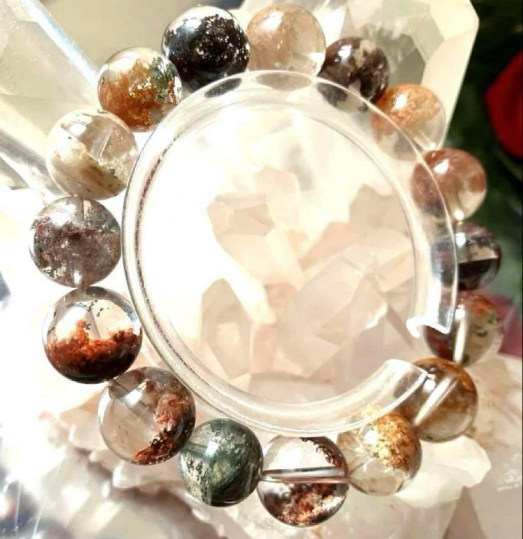 龍の棲む財運を象徴する 究極守護石 龍神龍宮庭園水晶 約12.9±0.9ミリ 龍の棲む財運を象徴する 究極守護石 龍神龍宮庭園水晶 約12.9±0.9ミリ