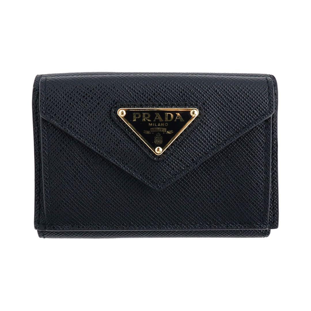 プラダ 三つ折り財布 1MH021 QHH F0002 NERO ネロ ブラック 画像11