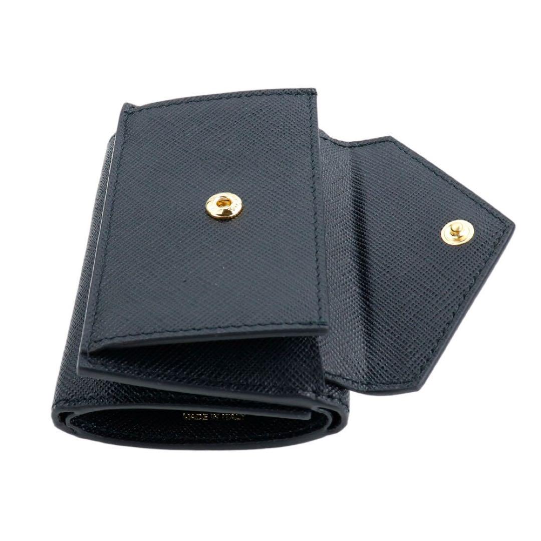 プラダ 三つ折り財布 1MH021 QHH F0002 NERO ネロ ブラック 画像4
