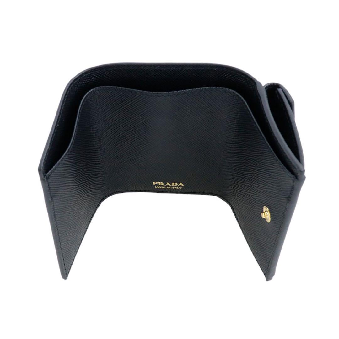 プラダ 三つ折り財布 1MH021 QHH F0002 NERO ネロ ブラック 画像7