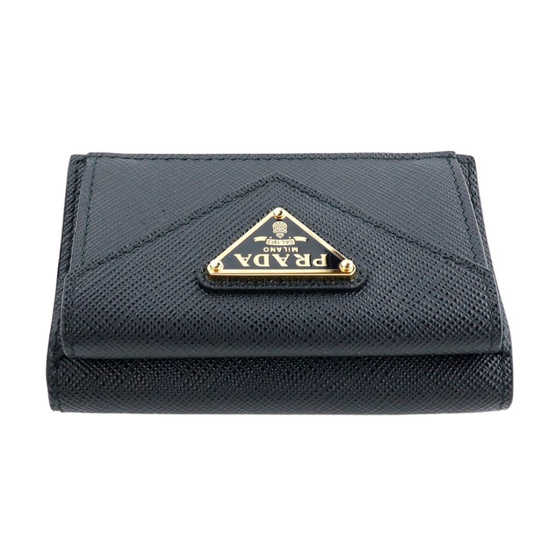 プラダ 三つ折り財布 1MH021 QHH F0002 NERO ネロ ブラック 画像9