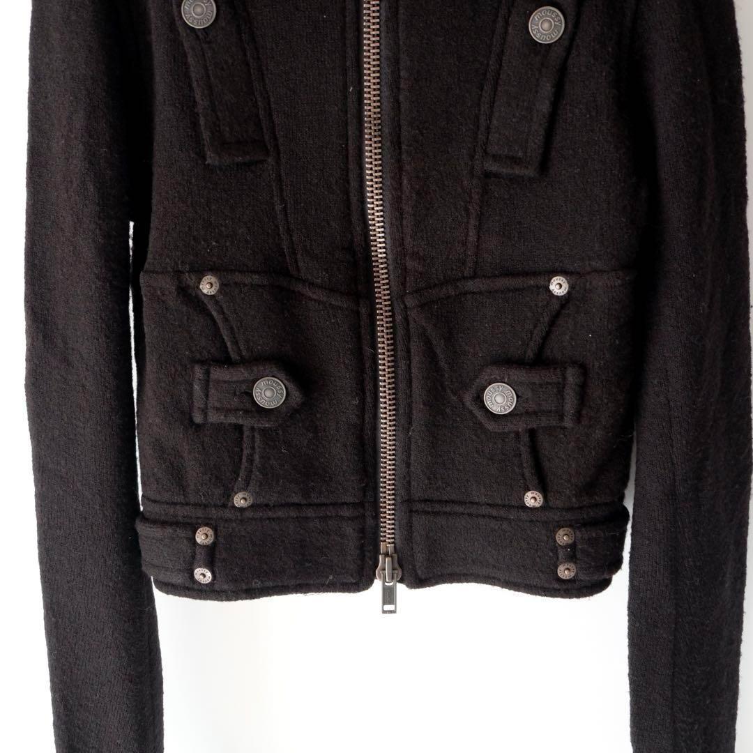 00s y2k moussy gimmick ブラック ニット ジャケット 00s y2k moussy gimmick ブラック ニット ジャケット