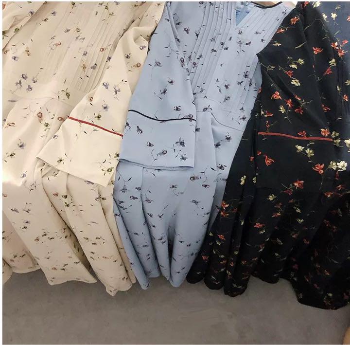 セール】DRESS FLOWER PIN TUCK ONE PIECE（ワンピース）｜CLANE
