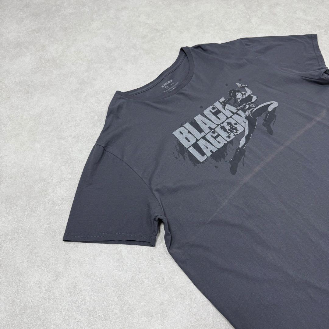 古着 ヴィンテージ ブラックラグーン 半袖 シャツ アニメ 漫画 グレー 灰色