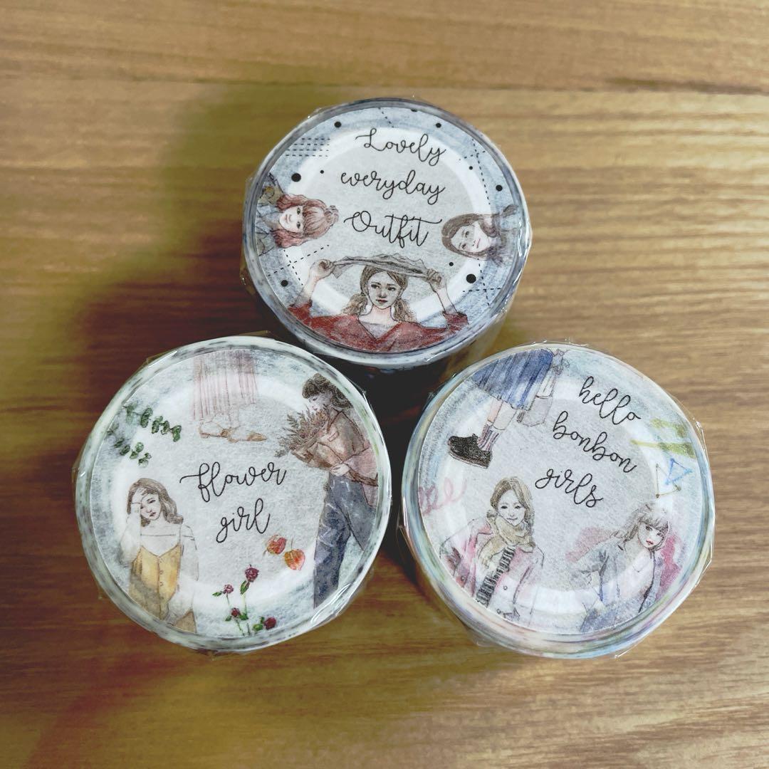 No.31 海外製 BON BON STICKERS  さん マステ3点セット