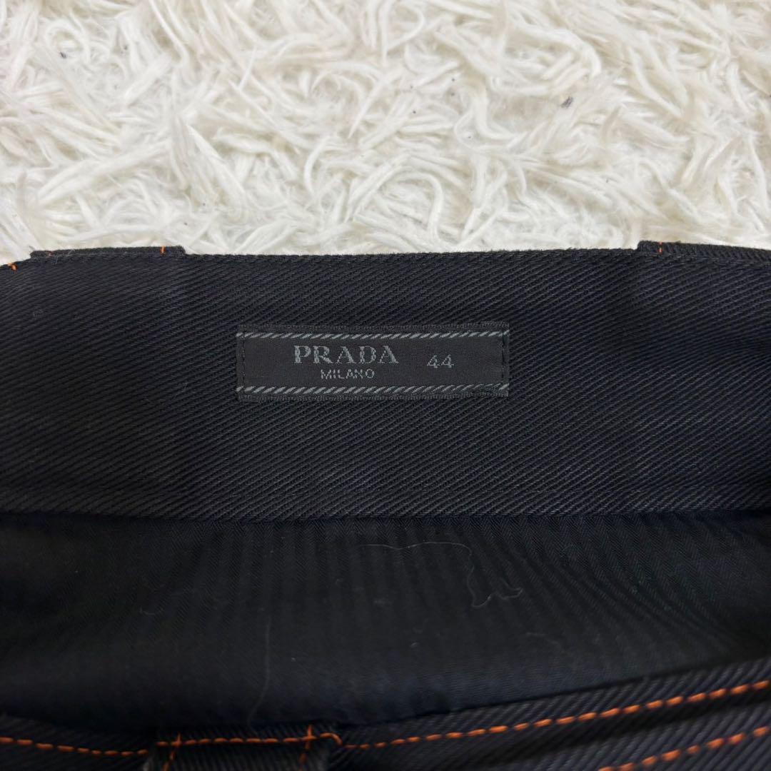 希少　PRADA プラダ　デニムセットアップ　2016コレクション　黒×オレンジ